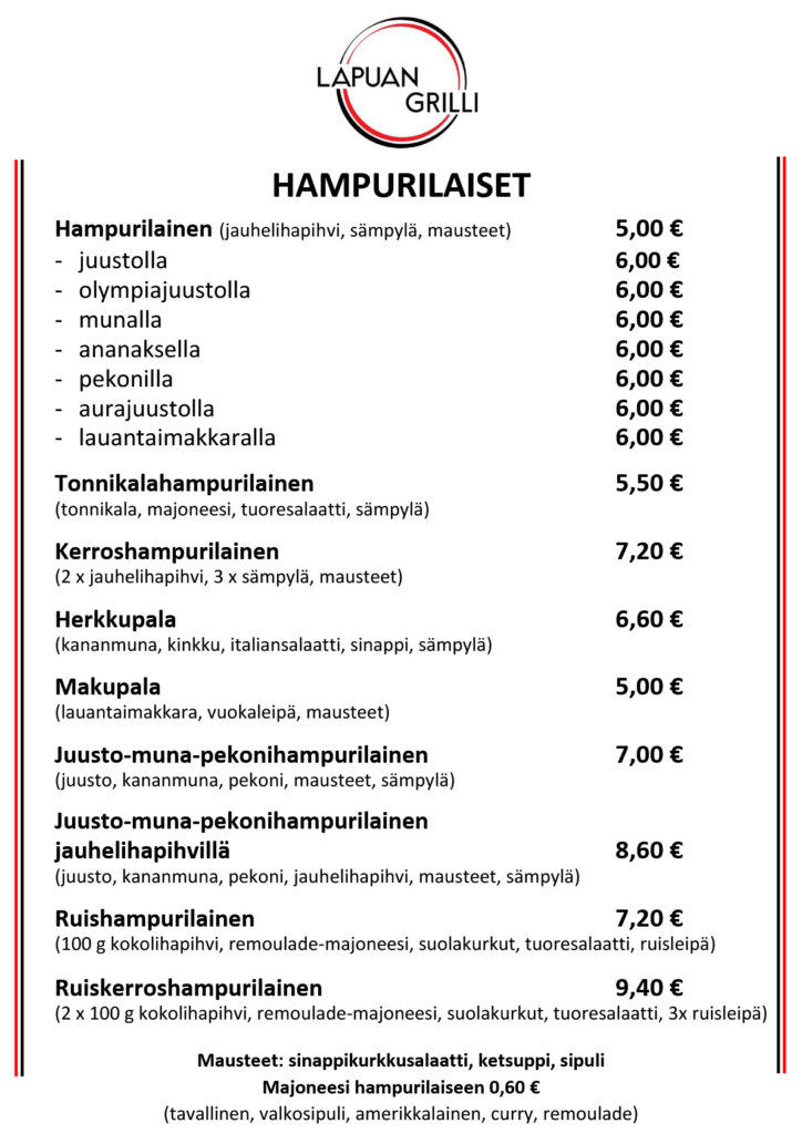 Hampurilaiset sivu 1