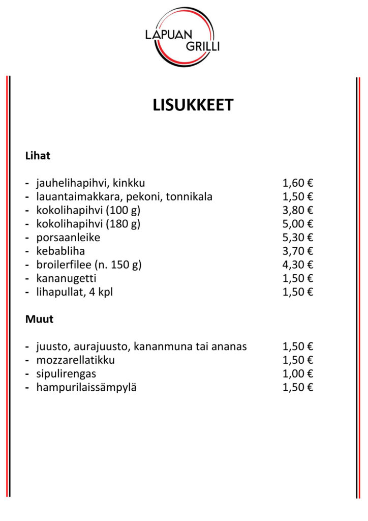 Lisukkeet
